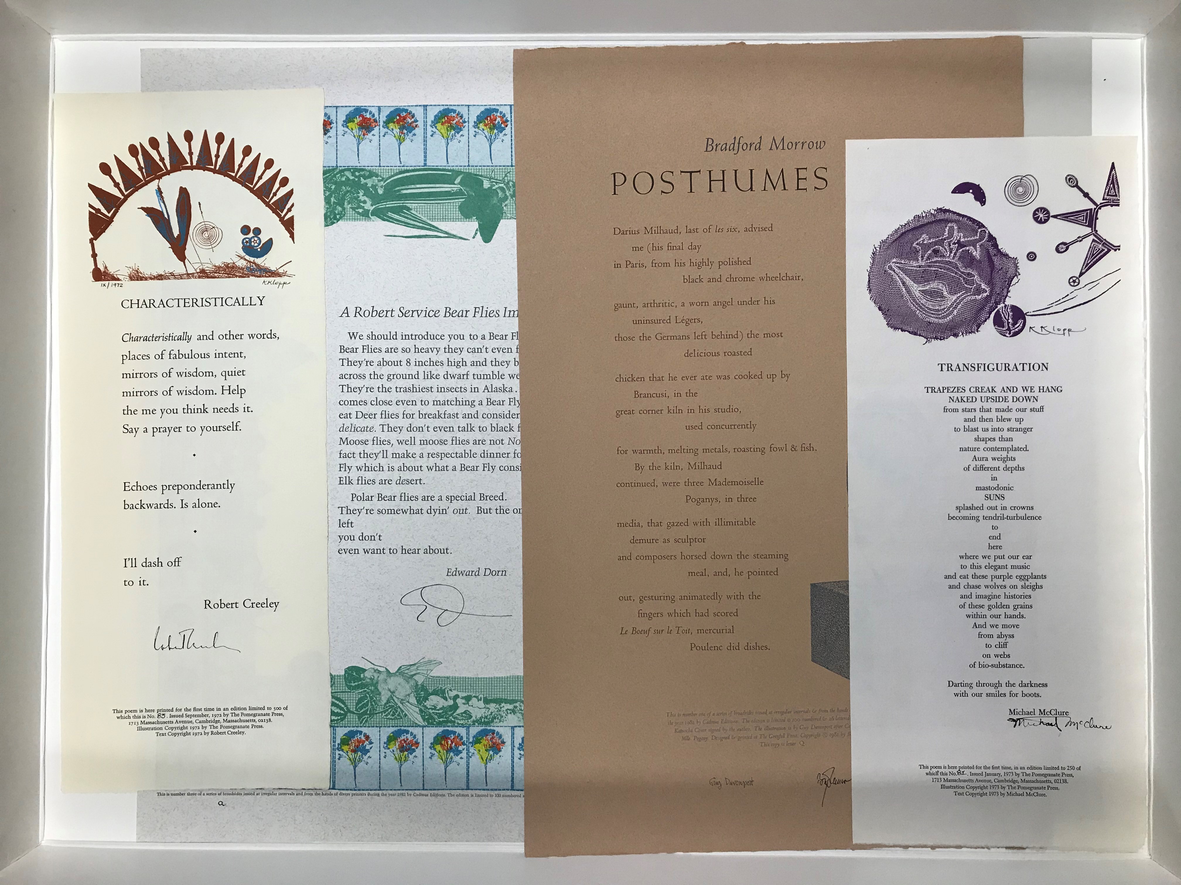 A collage of broadsides from the collection.