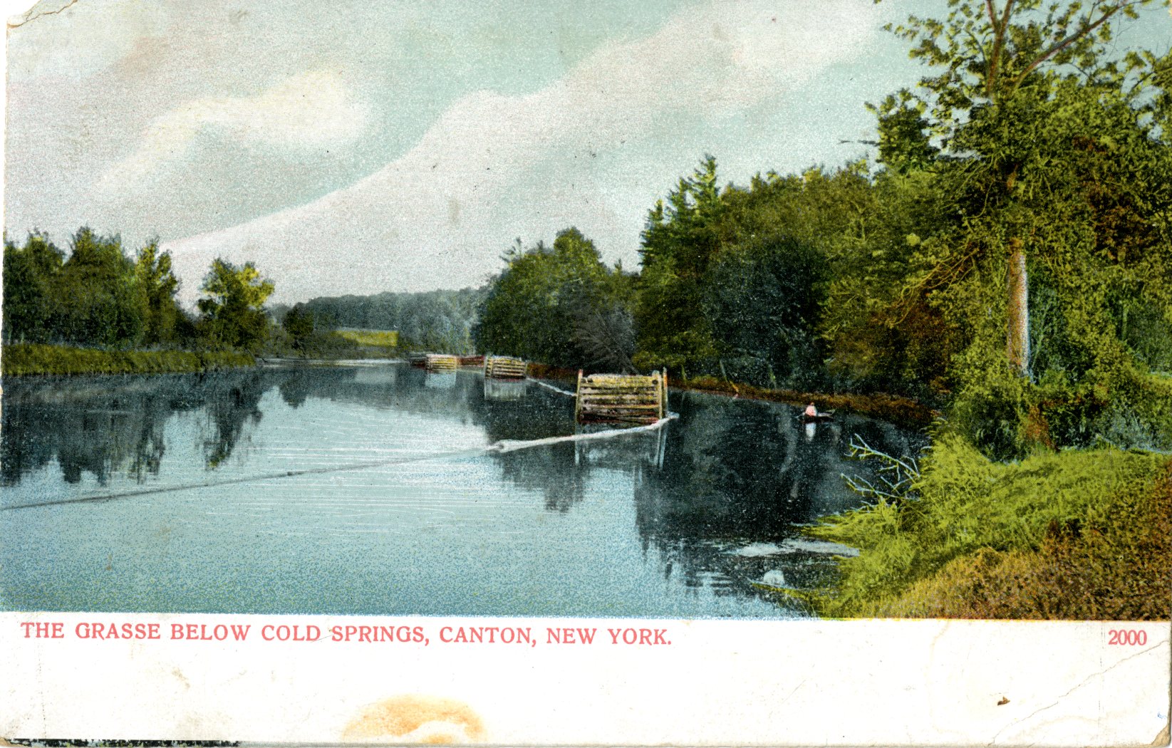 Grasse River postcard