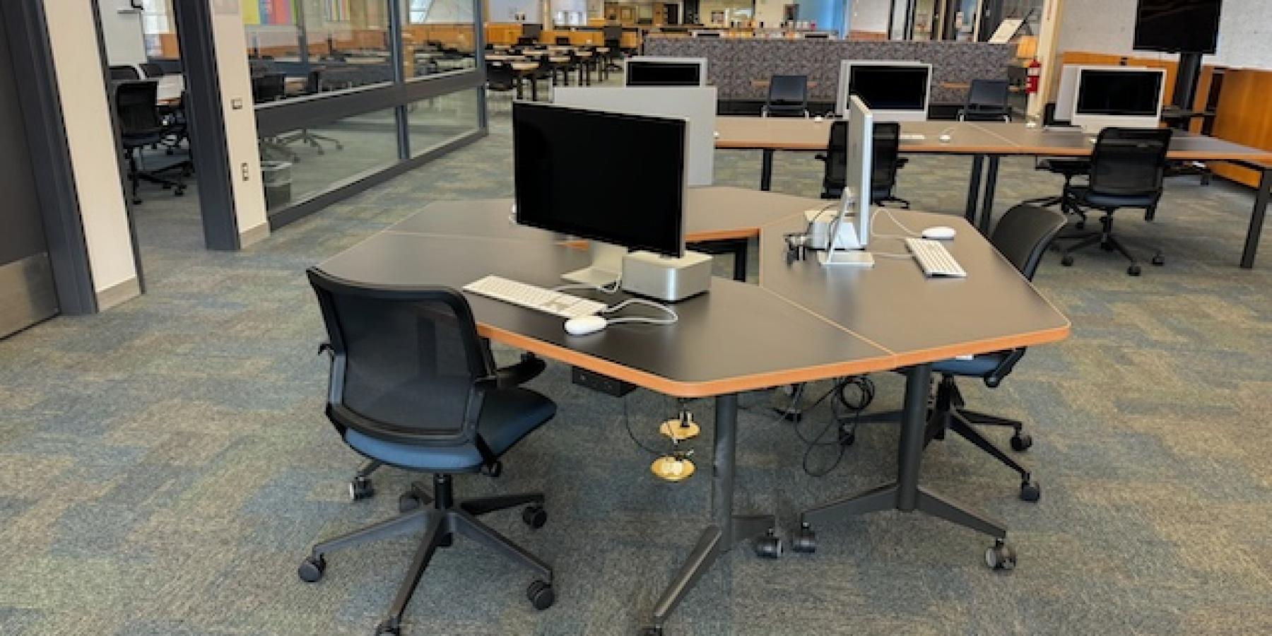 computers in a library