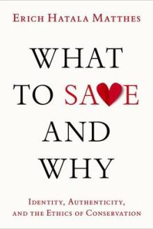 What to save and why : identity, authenticity, and the ethics of conservation / Erich Hatala Matthes