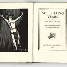 Title page and frontispiece of After Long Years by Rockwell Kent