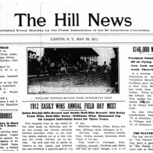 Front page of Hill News