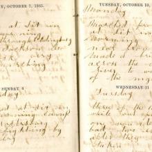 Civil War diary of an unknown soldier.