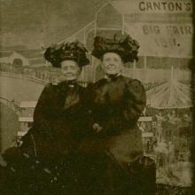 Gertrude Richardson and a friend at the 1911 Canton Fair.