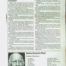 Watertown Daily Times story on North Country Poet.