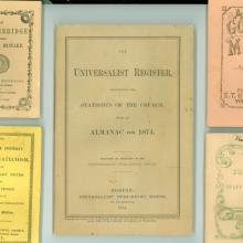 Universalist pamphlets from the Joshua Britton papers.