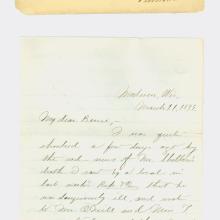 1879 letter from the Doolittle Weeks Collection.