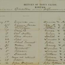 Births in the town of Canton in 1848.