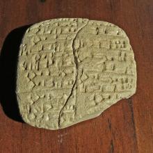 Sample of Cuneiform writing.