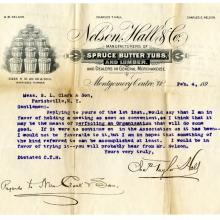 Letter to S. L. Clark & Son.