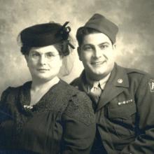 Jennie Cocco and son Pvt. Robert Cocco.