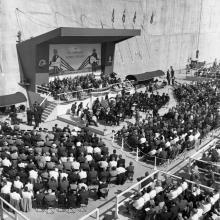 Ceremony celebrating completion of the Moses-Saunders Power Project.