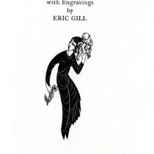 Title page of "The Constant Mistress" by Enid Clay with engravings by Eric Gill