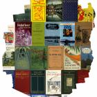 Adirondack Park outline with book cover.