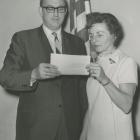 Congressman Robert McEwen and Mrs. Edna Horton.