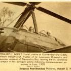 Edward J. Noble in his gyroplane.