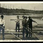 A young Watson Berry working as a logger.