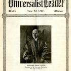 1919 Universalist Leader magazine featuring an article on Richard Eddy Sykes.
