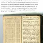 A page from the William H. Carr diary including a transcription.