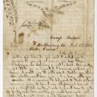 Letter written by Darwin Sunderland to his sister Emma.