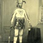 Tintype photo of a Native American.